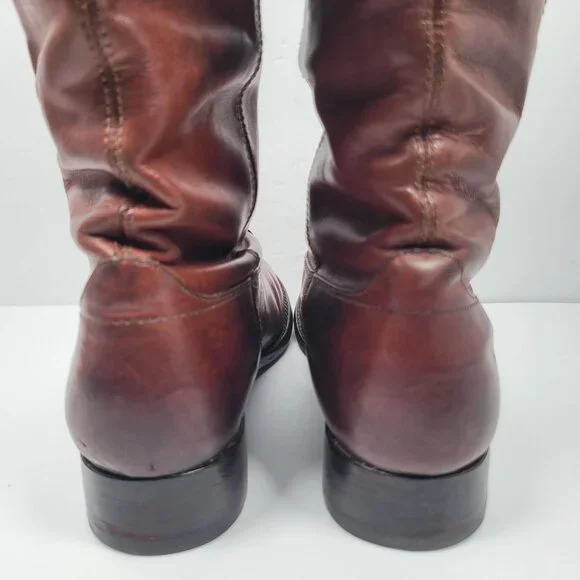 Frye Melissa Button Tall Knee Pull On Women's Brown Boots 77167 US Size 7.5B - Picture 10 of 15